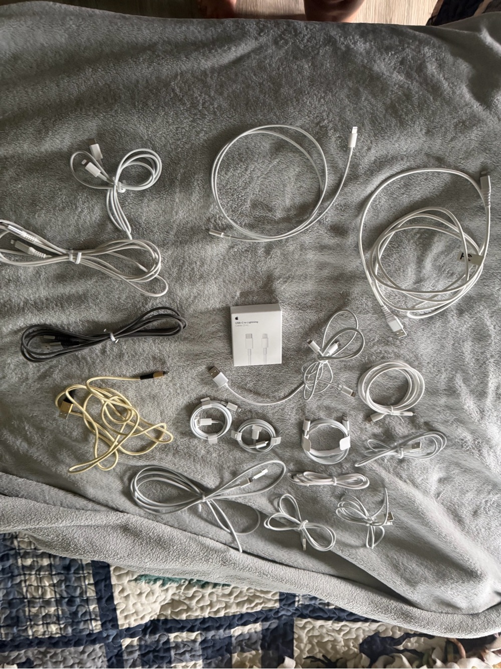 Apple White Lightning and USB Charging Cable Bundles (17). 4 Brand New , 13 new